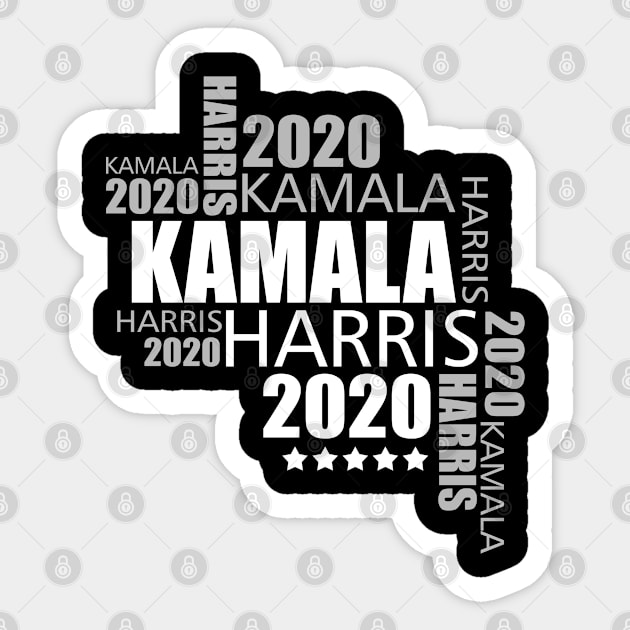 Kamala Harris 2020 For President Sticker by Javacustoms